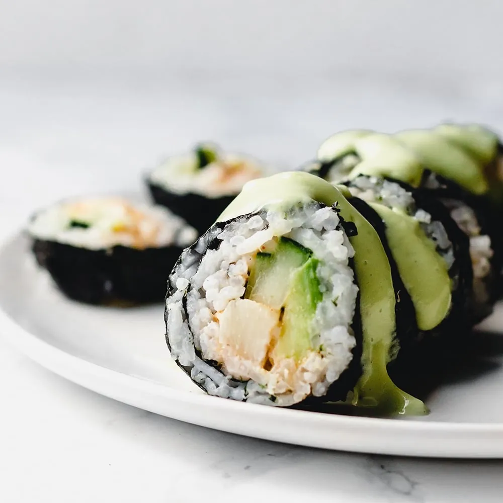 California roll with avocado
